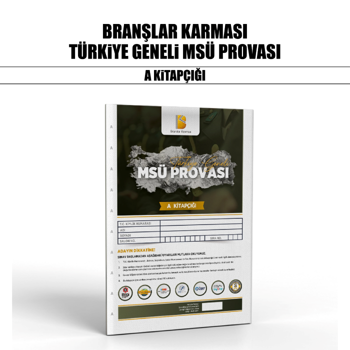 BRANŞLAR MSÜ PROVASI TÜRKİYE GENEL SNV A - 25-26